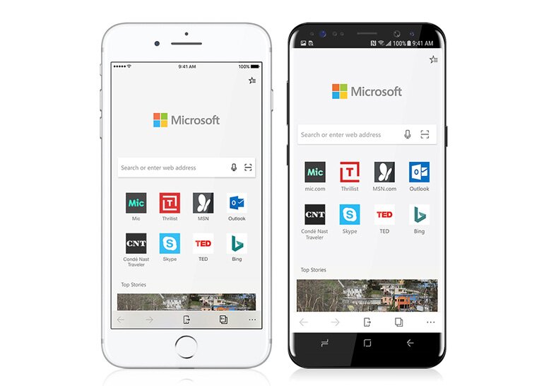 Microsoft Edge вышел для Android и iOS